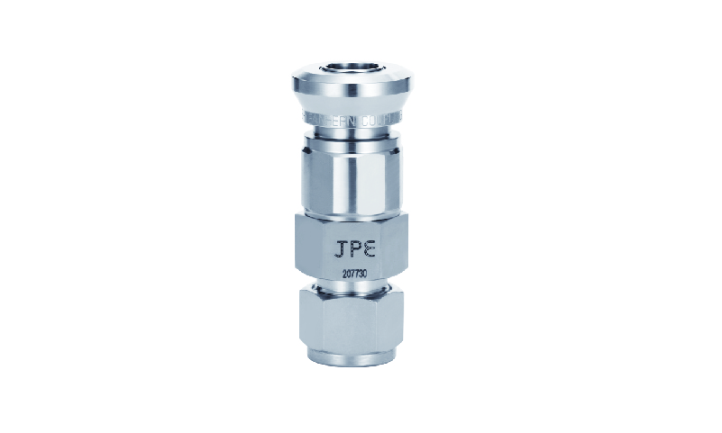 SS316L JPE QC型快速接头母8mm卡套 (附FKM的ORING)